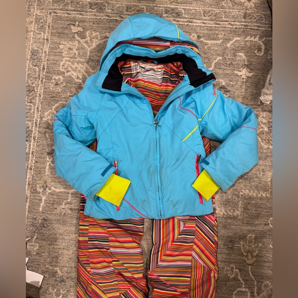 Spyder Kids Set - Light Blue and Striped Multicolor